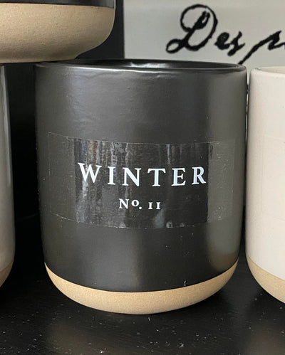 Winter/Christmas Soy Stoneware 12oz Candle