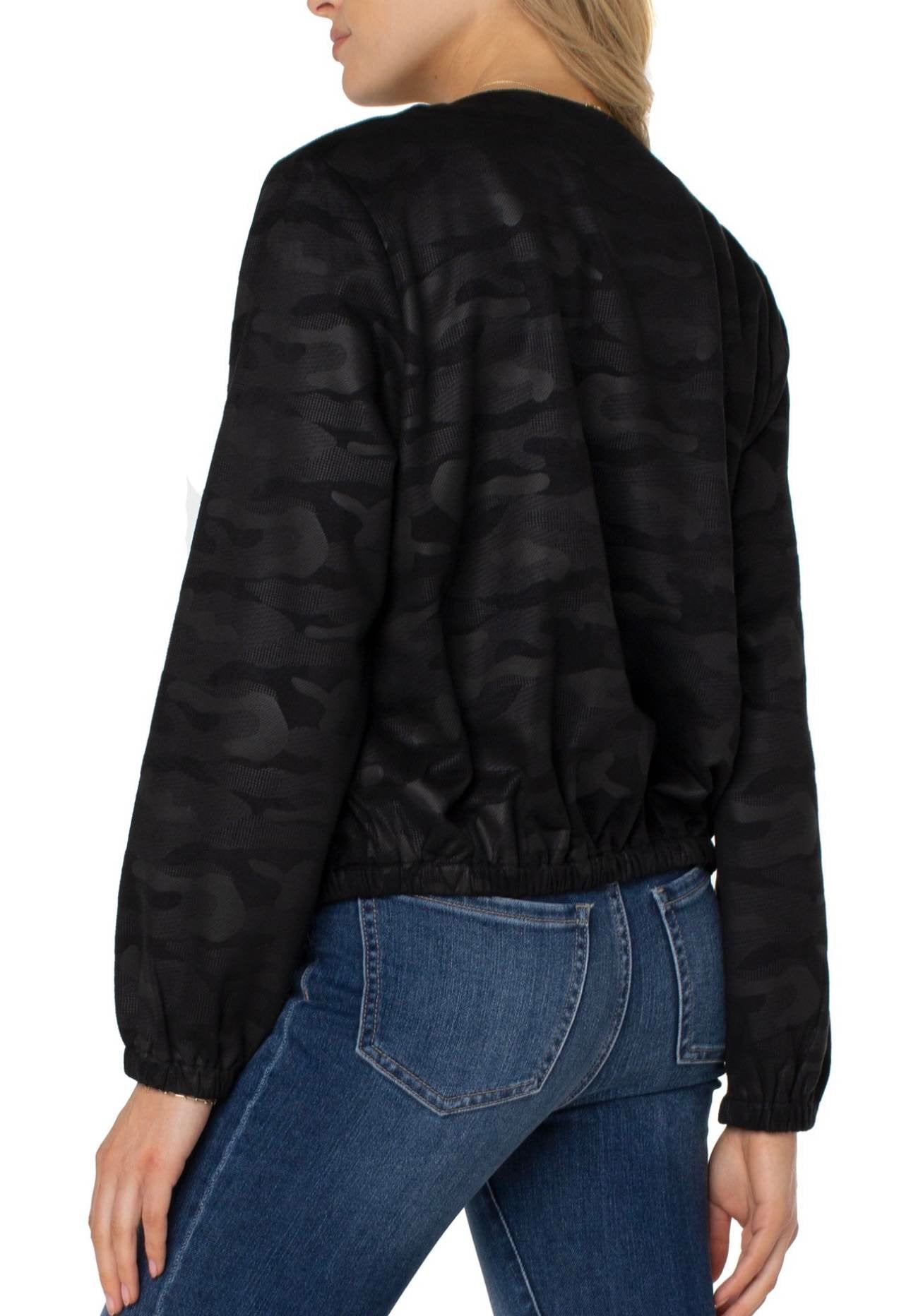 Liverpool Camo Collarless Zip Up Jacket