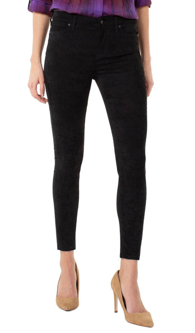 Liverpool Ankle Skinny Suede Pants Jeans
