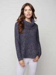 Charlie B Cable Knit Turtle Neck Sweater - Clearance Final Sale