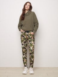Printed Suede Crinkle Jogger Pants _Clearance Final Sale